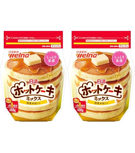 Amazon.co.jp: 日清製粉ウェルナ ホットケーキミックス チャック付